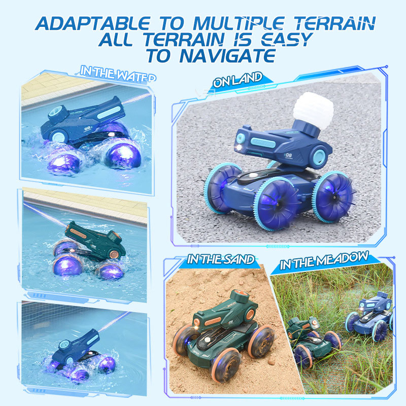 Automatic Water Suction Remote Control Vehicle with Indoor-Outdoor and Water Spray