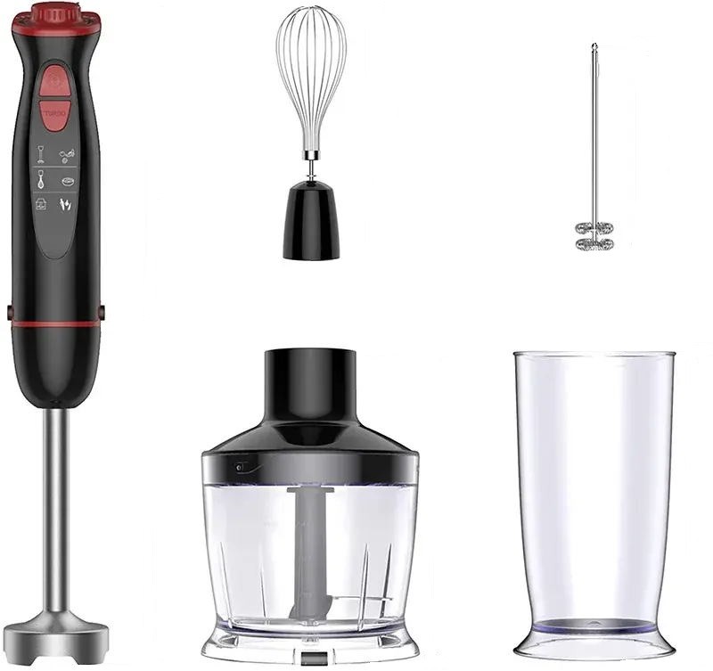 12 Speed Handheld Immersion Stick Blender With Stainless Steel Blades