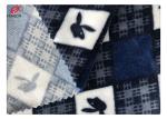 Digital Print 4% Spandex Velvet Fabric 75D Yarn Great Stretchy