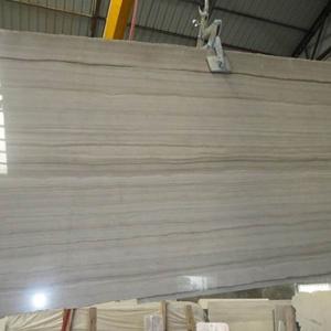 China Hot selling big slab polished wood grain marble tile wholesale