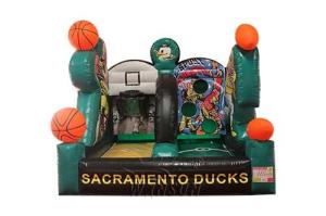 China Waterproof Inflatable Sports Games Air Constant Basketball Toss Games Eco - Friendly wholesale