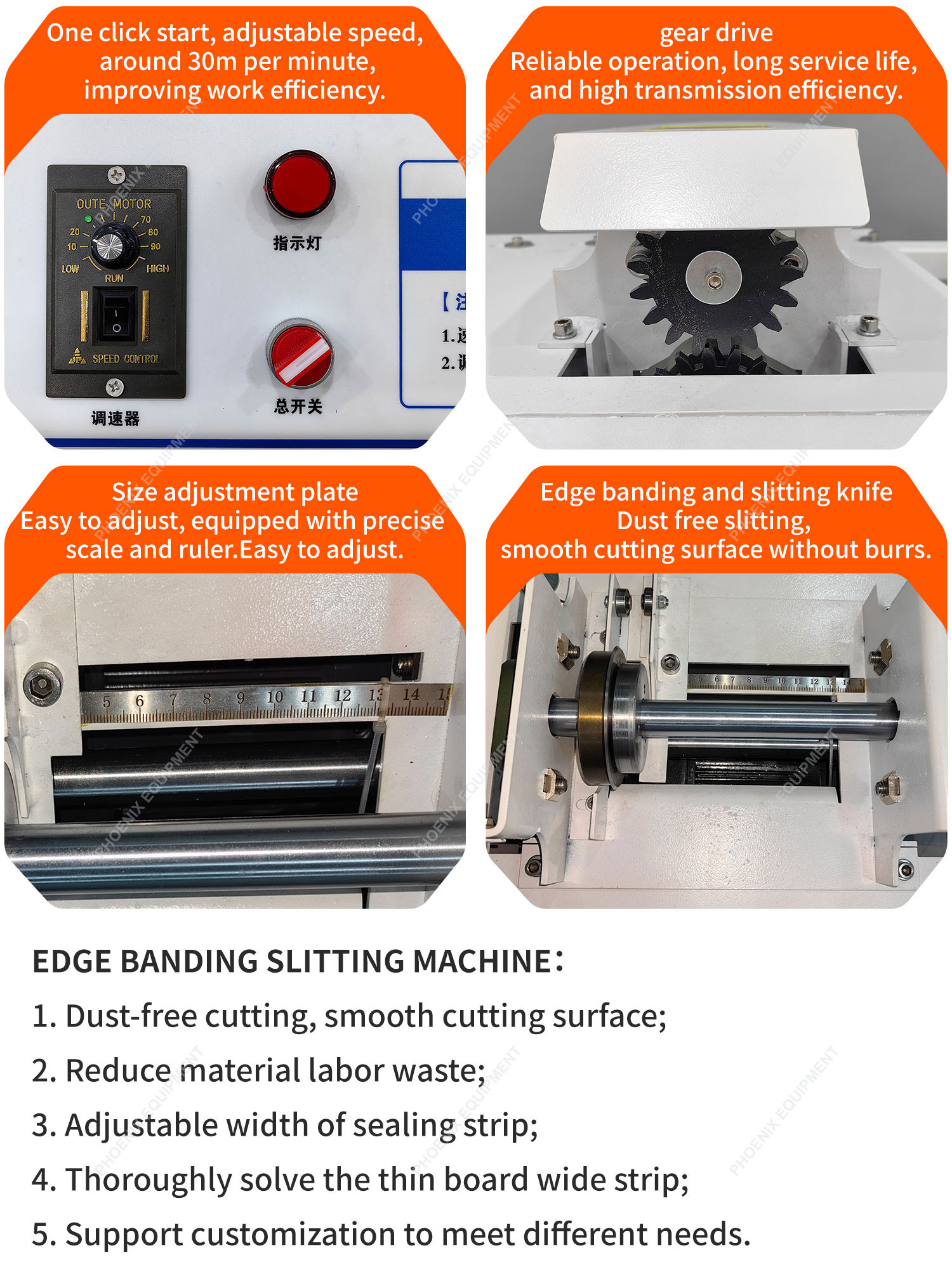 Woodworking Automatic Small Edge Banding Splitting Machine Top Choice for Woodworking