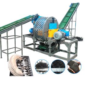 China 2ton - 3ton Rubber Tyre Shredder Machine Car Tire Shredder Customized wholesale