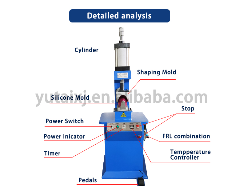 Shoe Making Machine YUTAI Single Station Shoe Upper Heat Moulding Setting Shaping Machine with Video Technical Support
