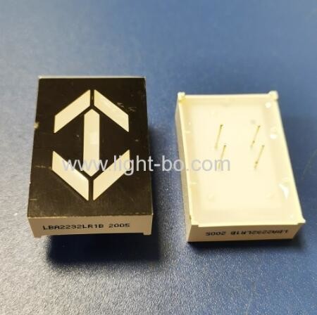 Ultra Bright Red 1inch Dual Arrow LED Display Common Anode For Elevator Direction Indicator