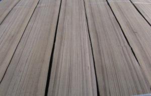 China Burma Teak Quarter Cut Veneer Yellow With Black Line wholesale