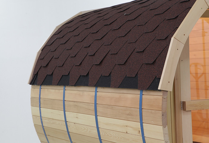Red Cedar Wood Traditional Sauna Room Far infrared Barrel Steam Room