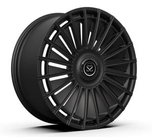 China 22inch 22x9.5 Monoblock Forged Rims Satin Black Floating Caps Land Rover Range Wheels wholesale