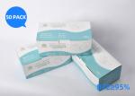 Blue Color Disposable Mouth Cover Adjustable Nose Piece Coronavirus Protection