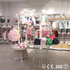 China wholesale private label clothing manufacturers/retail store furniture/clothes shelf wholesale