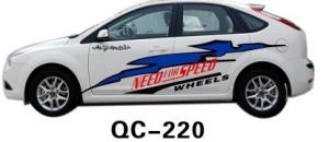 China Water Proof Decorative Designer Custom Car Body Sticker QC-220K wholesale