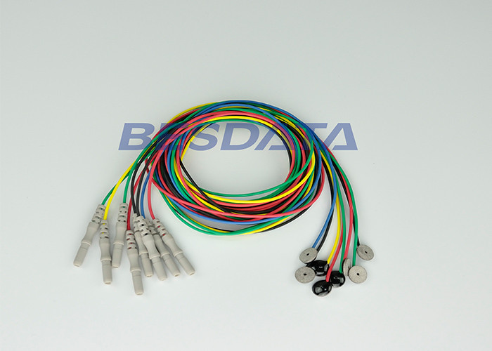 Effective Pre Wired Electrodes Sintered Silver Silver Chloride Electrodes For EEG Caps