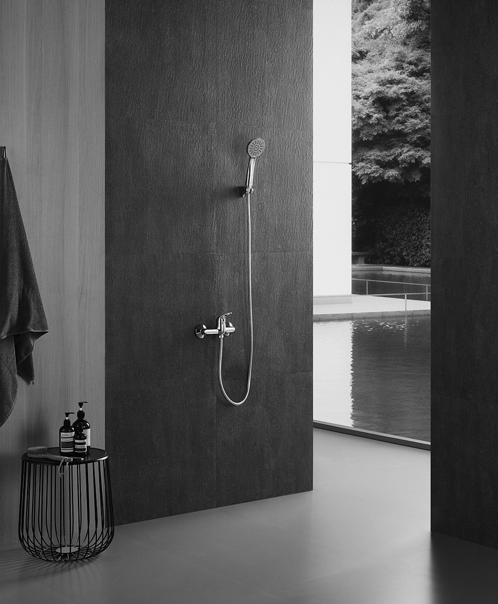 Chrome Hand Shower CE Bathroom Hotel Handshower Set With ABS Material China Manufacturer