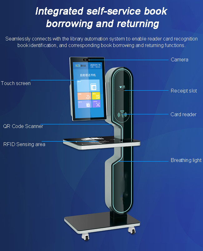Compact Self Ordering Kiosk Pos System With QR Code Payment