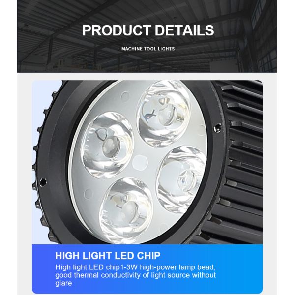 High Brightness Flexible Arm Work Lights 24V Explosion Proof IP67 LED Gooseneck Lamp