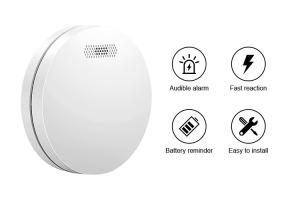 China CE Approval Standalone Smoke Detector Alarm 10 Years Battery Operated Fire Smoke Alarm wholesale
