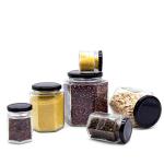 Customized Household Preserve Pickle Glass Canning Jar Hexagonal Freezing Glass
