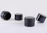 Black 20g 30g 50g Luxury Skincare Glass Jar Cosmetic Face Cream Jar