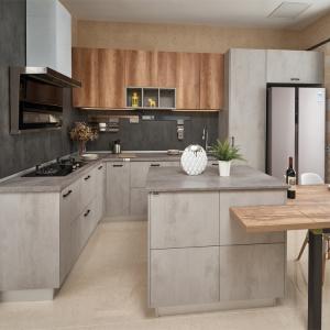 China Modern design waterproof aluminum MDF Modular Kitchen Cabinets wholesale