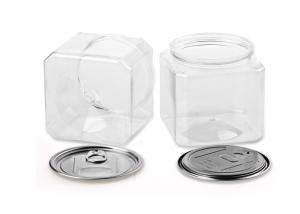 China Square PET Tube Packaging , Easy Open Clear Plastic Packaging Tubes wholesale