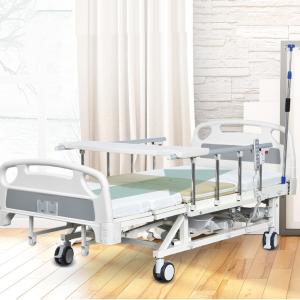 China Foldable Guardrail Hospital Patient Bed With Turn Over Side Rails wholesale