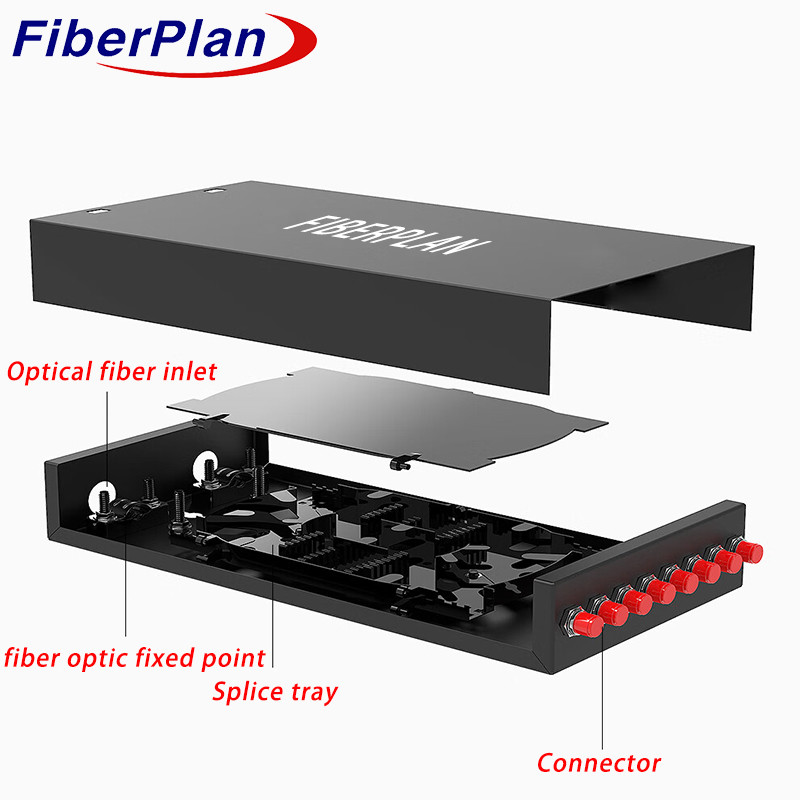 FTTH Fiber Optic Terminal Box 24 Port ODF 19 Inch Fiber Optic Distribution Frame