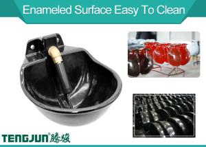 China Enameled Cast Iron 2.5L Freeze Proof Cow Drinking Bowls wholesale