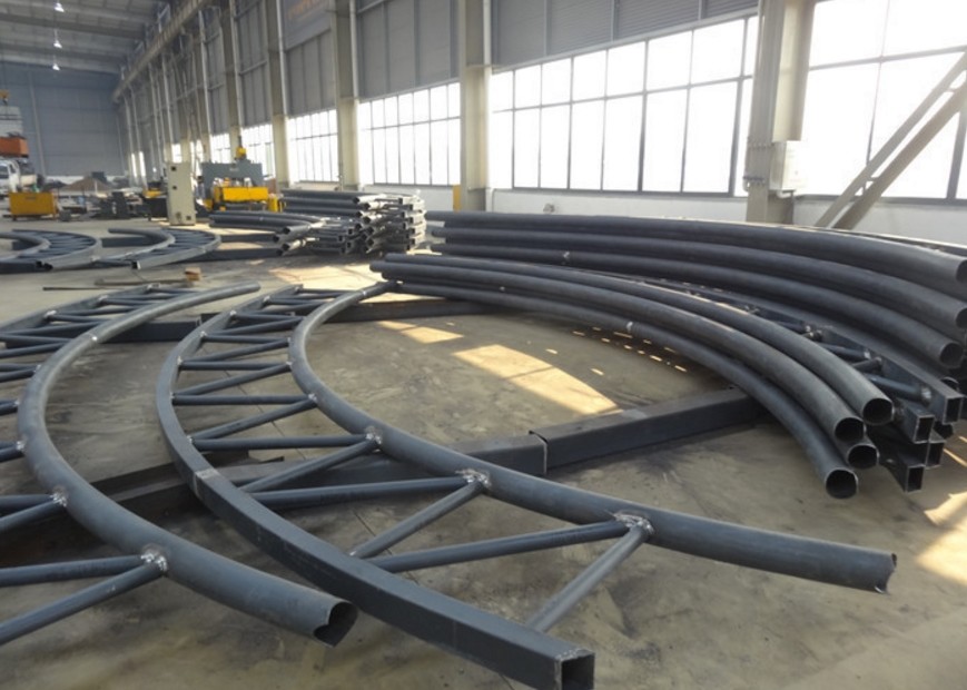 Large Steel Structure High Rise Building , Strong Steel Structure Industrial Building