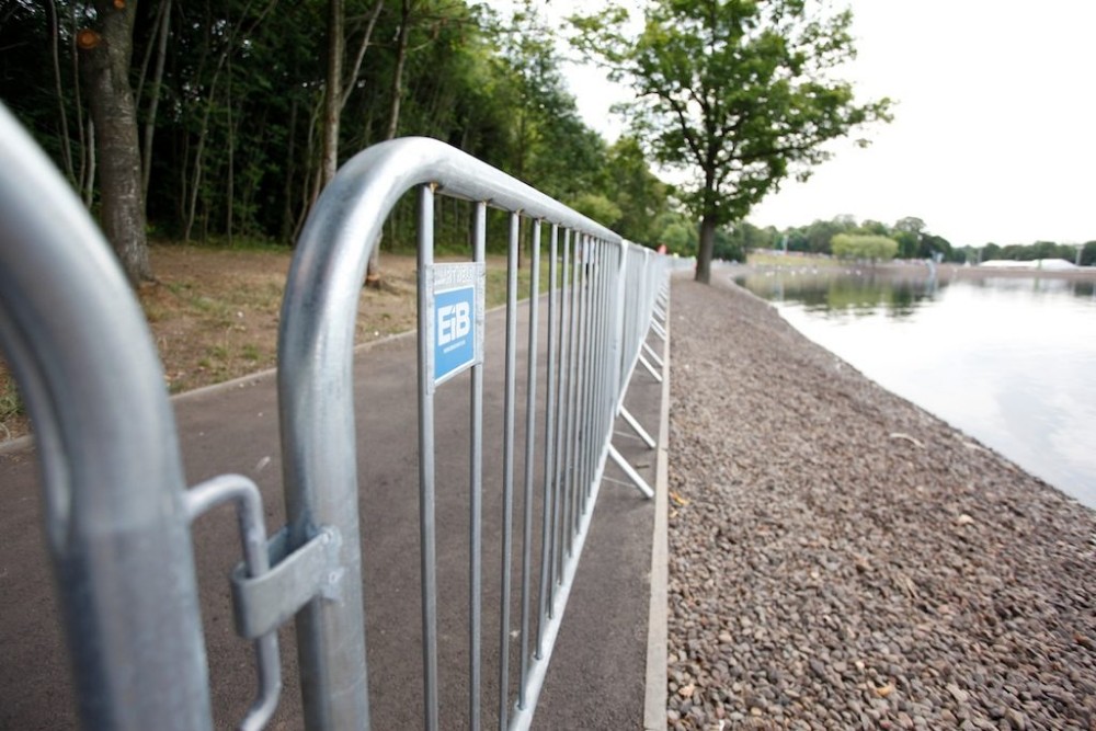 Galvanized Crowd Control Fence