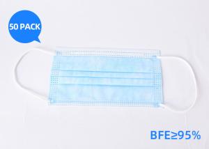 China CE FDA Disposable Mask Disposable Mouth Mask Adjustable Nose Bridge wholesale