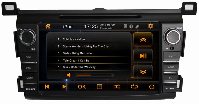 Car Multimedia Stereo Headunit Autoradio Sat Nav Navigation for Toyota RAV4 2013 wholesaler price OCB-7016