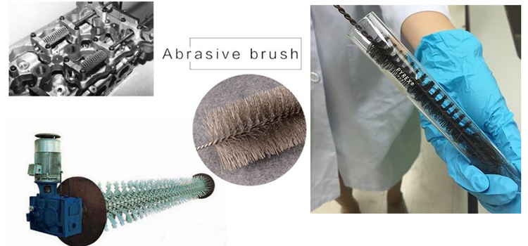 Inner Hole Pipe Deburring Brush , Steel Wire Brush Zinc Plated Handle