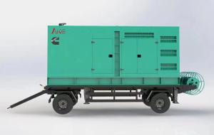 China 550kVA Trailer Genset Soundproof Silent Genset Diesel Generator Set wholesale