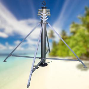 China Lightweight 6M 18M Movable Antenna Mast Tower wholesale