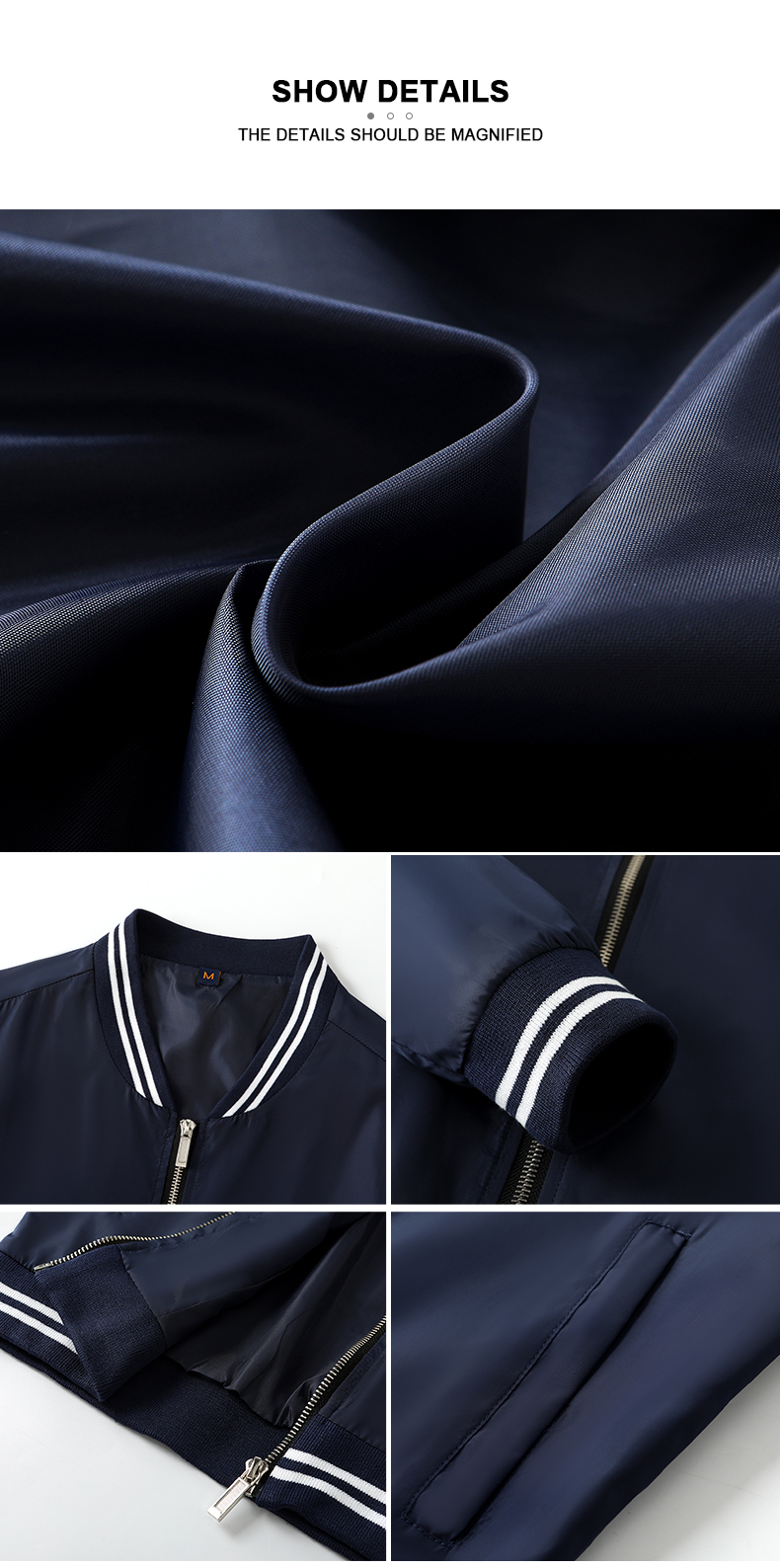 Custom Logo Spring Autumn Stain Casual Sports Coats Pilot fPlain Winter Men's Loose Big Plus Size Baseball Uniform Bomber Jacket