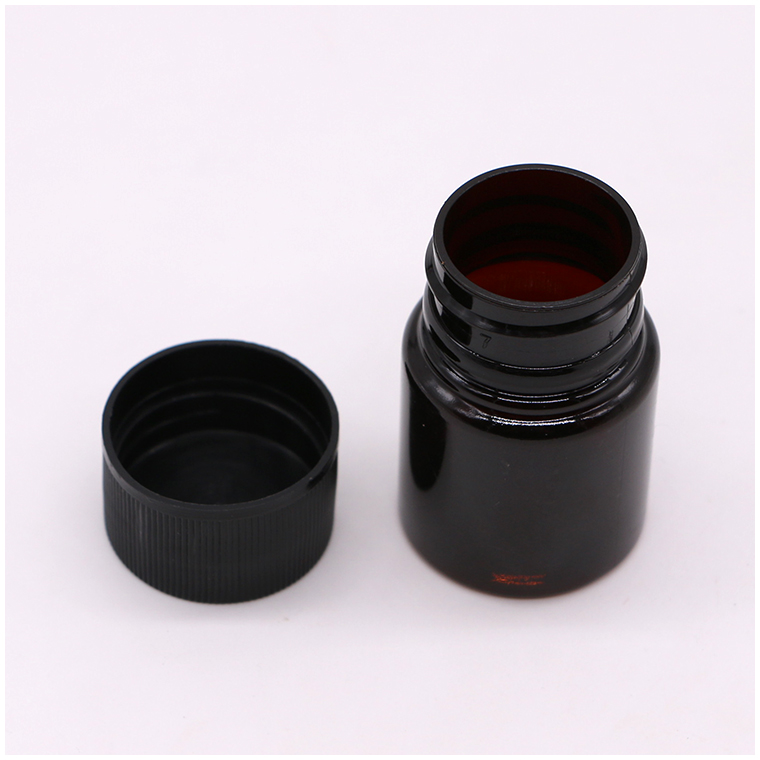 Recyclable BPA free Material 25ml PET Plastic Pill Bottle for Solid Medicine Vial