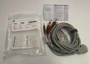 China Grey 10 Lead ECG Cable With 15 Pins US Standard Banana Connector 4.0 wholesale