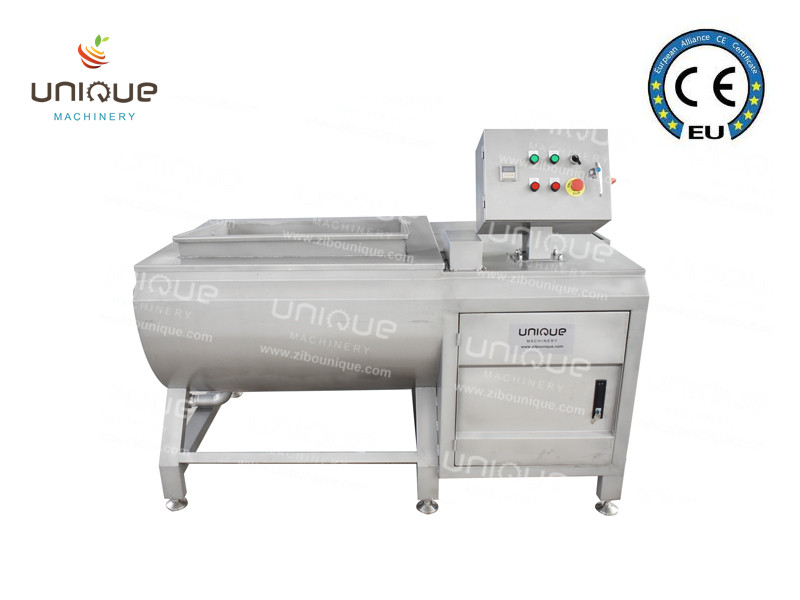 Commercial Kitchen 500 kg/h Sand Blasting Surface Fruit and Vegetable Washing Machine