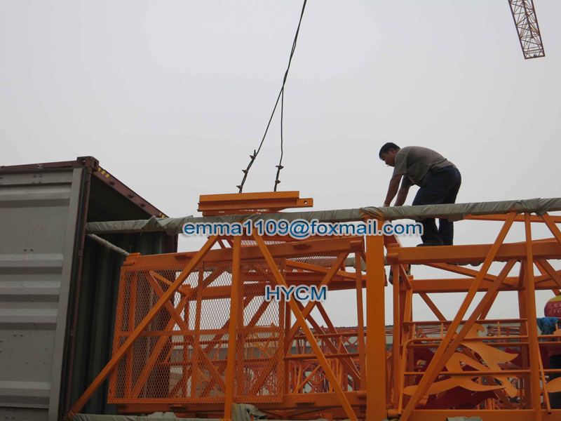 HYCM Factory 6013 Topkit Tower Crane Hammerhead Type 60m Working Jib EXW Price