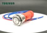 250Vac IP67 Illuminated 19mm Momentary Panel Mount Push Button Switch