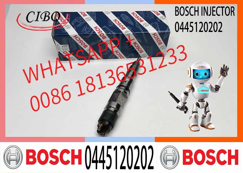 0445120202 New Common Rail Injector Assy 0 445 120 202 Auto Parts Injector 0445 120 202 for 0445120202
