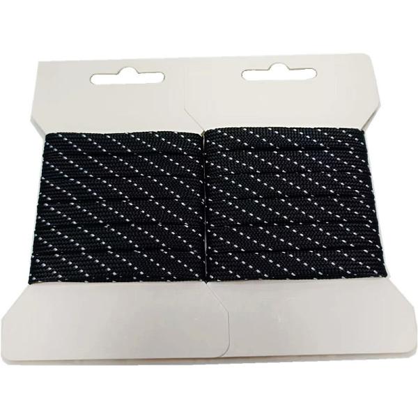 100% Braided Polyester Cord Eco Friendly Flat String Recycled For Shoelace Garment Pants