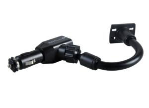 China Iron Gooseneck Tube Arm Adjustable Dual USB Car Charging Holder wholesale