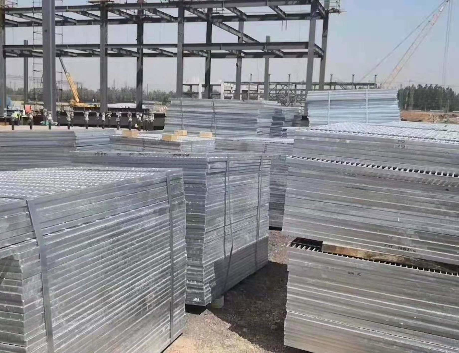 3mm Ventilation Steel Mesh Walkway Panels 50mm Trench Cover Plate SUS201