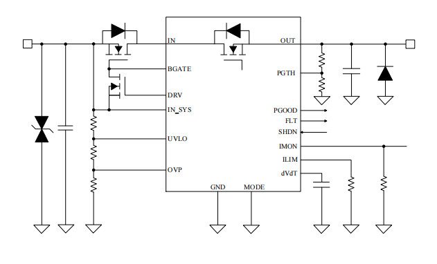 MX26631DL 40V 5A 30mΩ Hot Swap EFuse IC Electronics breakers For Minimum System