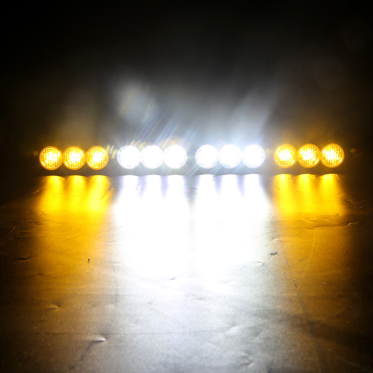H Style 120W White to Yellow Color 12pcs 10W CREE LED LIGHT BAR 6000K 10-30V Combo Beam,Flood Beam, Spot beam