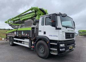China SINOTRUK 37m New Concrete Pump Truck , 2 Axle Truck Euro 6 Emission wholesale