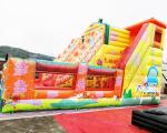 Quadruple Stitching Commercial Inflatable Slide Children Bounce House Jumping
