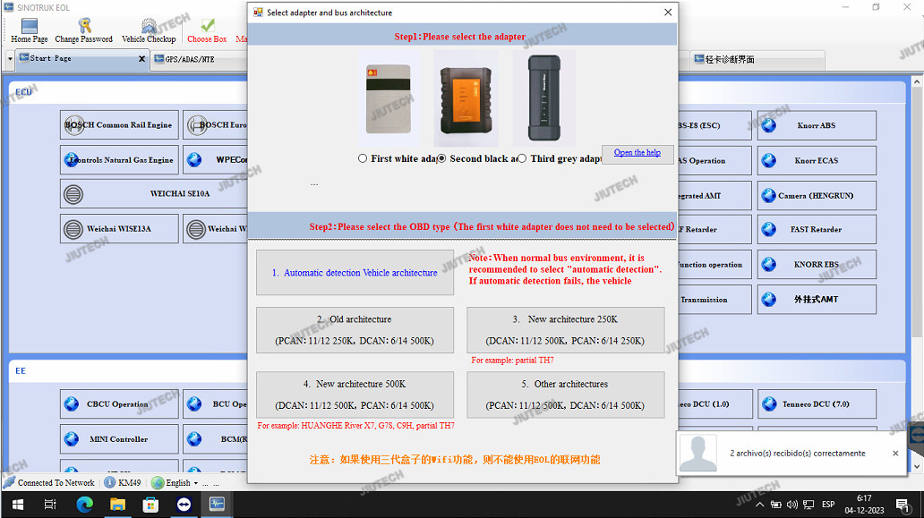 For HOWO Sinotruk Scan Tool For HOWO/A7/T7H/Sitrak/Hohan Heavy Duty Truck Diagnostic Tool With FZ G1 Tablet Ready To Use