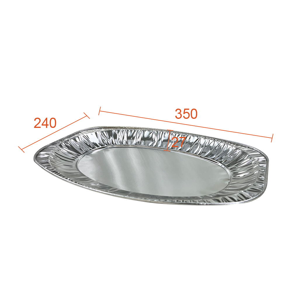 Process Type Pulp Moulding Aluminum Event Catering Trays for Roast Chicken and Fish